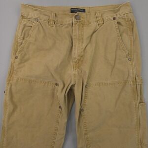 Banana Republic Pants Mens 33x30 Beige Straight Carpenter Double Knee Utility*